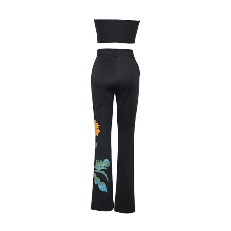 High Quality Women's Casual 2-Piece Set for Fall 2022 O-Neck Knitting Top and Shorts Pattern Decoration XL Size for Work