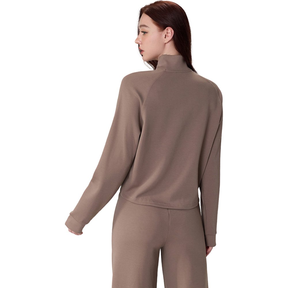 Autumn winter Standing collar sports jacket pockets Slim thin yoga top zipper cardigan fitness clothing women's sets activewear
