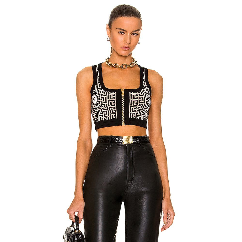 Newly designed casual pattern printed women's sets customized fashion sexy vest and pants two-piece set