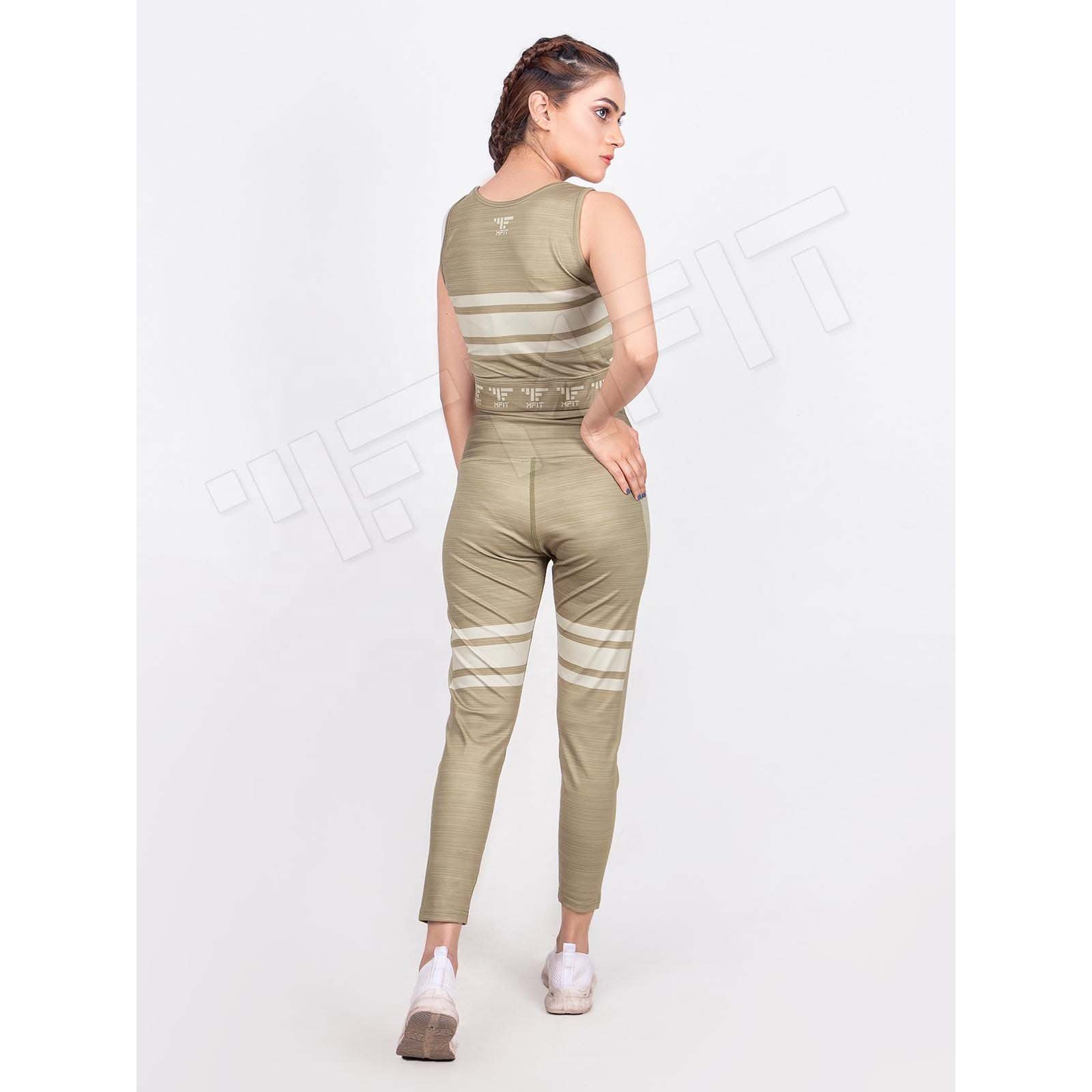 Women's High Quality Active Wear Gym Set Breathable XL Size T-Shirt Skinny Leggings Casual Style Solid Canvas Sports Outfit