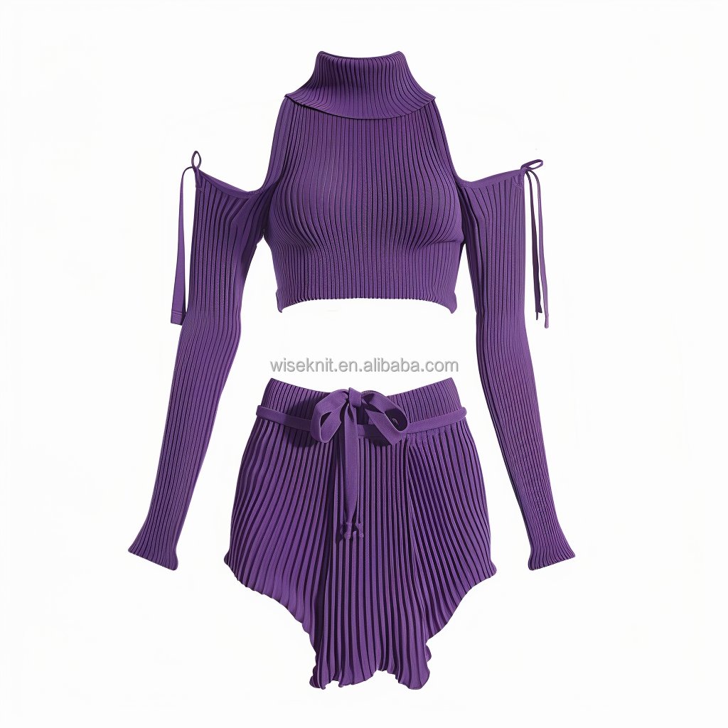 Designer tow 2 piece set women's sets clothing knit loungewear knit sets for women Y2K sleeveless Tank Top flare pant outfit
