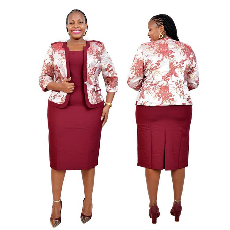 africa clothing winter sets for women plus size women's coats sets with dresses 2022 ladies church suit