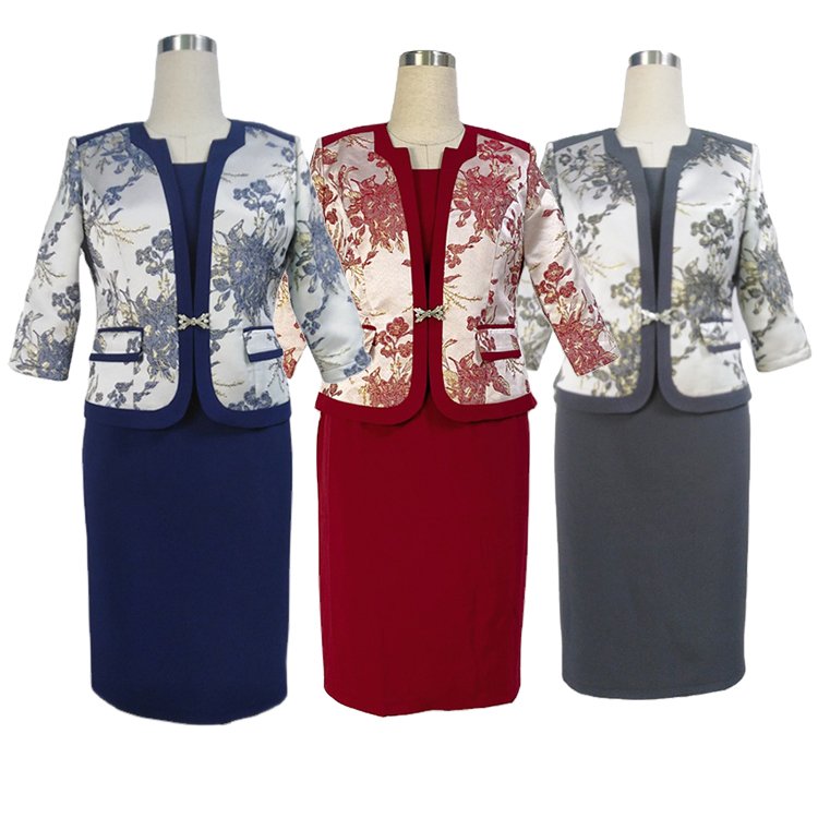 africa clothing winter sets for women plus size women's coats sets with dresses 2022 ladies church suit
