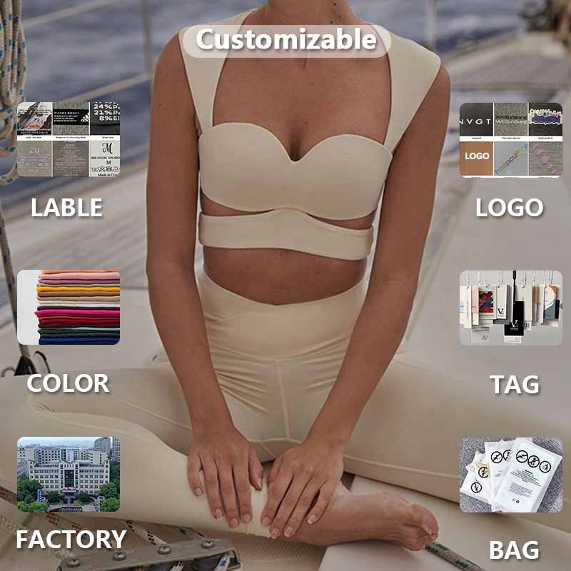 XW-FNK-2309 2024 Hot Style New Design Mujer Women's Clothing Sportswear Yoga Gym Fitness Sets Workout Active Wear Set