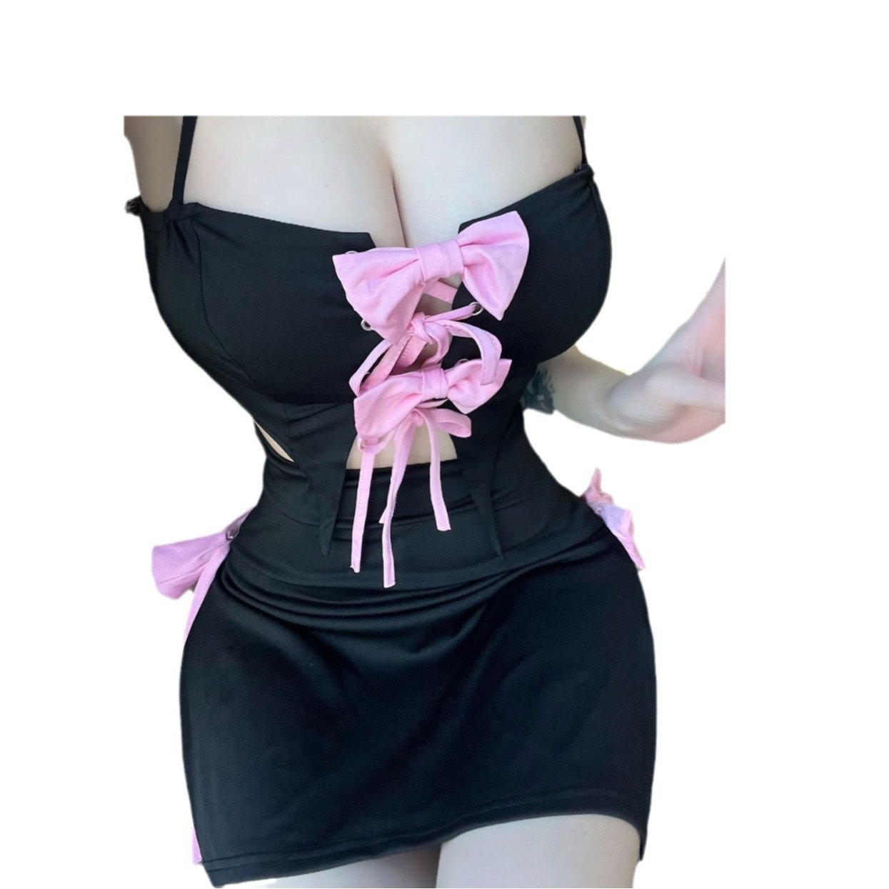 2023 New Arrivals Fashion Short Sleeves O-neck Print Mini Skirt Women s Sets