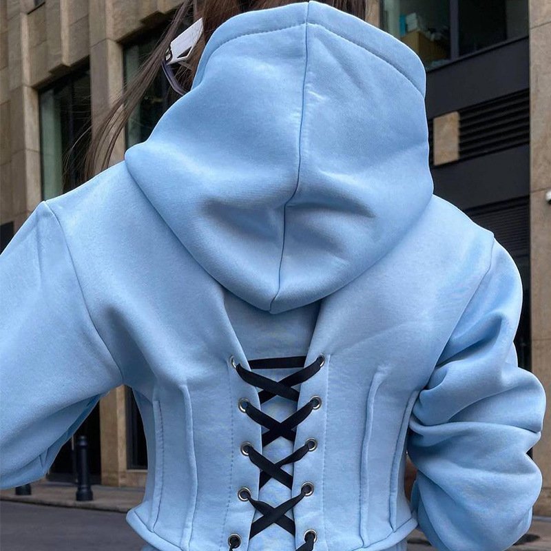 factory customized female long sleeve hoodie sets 80% cotton 20% polyester hybrid light gray tracksuit for women unisex
