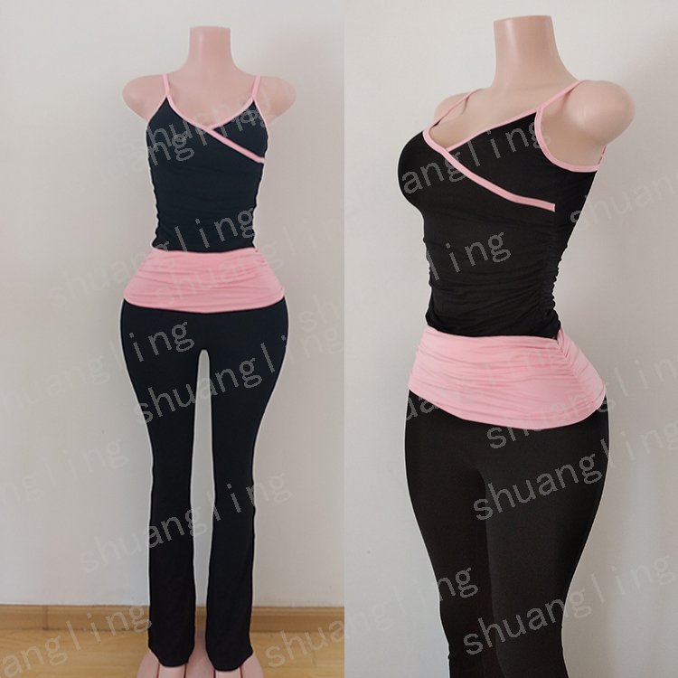 Custom Women Casual Long Sleeve Shirt Foldover Pants Skinny Trousers Soft Leggings Flare Pants For Lounge Wear Women's Sets
