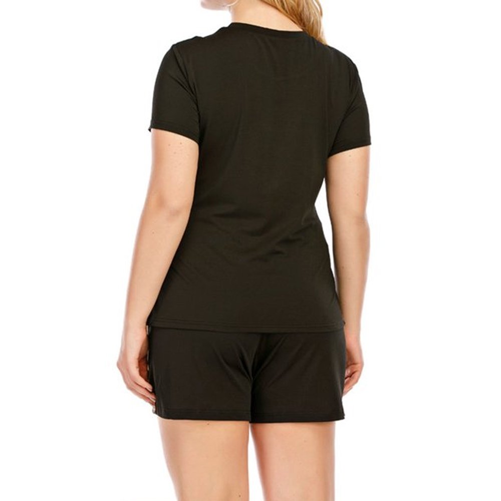 Twin Set Customized logo women cotton jersey Short Sleeve T Shirt And Short Twin Sets / New fashion Summer Twin Sets For Girls
