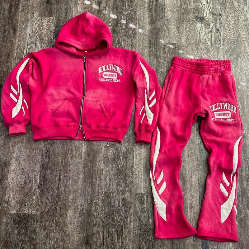 Custom Logo Hooded Sweat Suit Men Jogging Sets Sport Wear Clothing Heavyweight Spring Mens Tracksuit Sweatsuit For Men