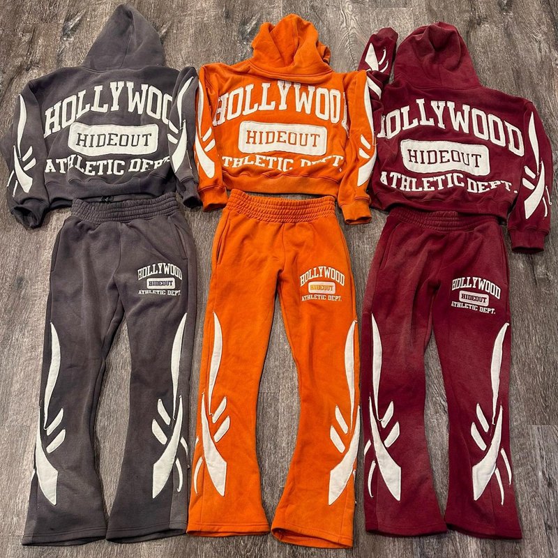 Custom Logo Hooded Sweat Suit Men Jogging Sets Sport Wear Clothing Heavyweight Spring Mens Tracksuit Sweatsuit For Men