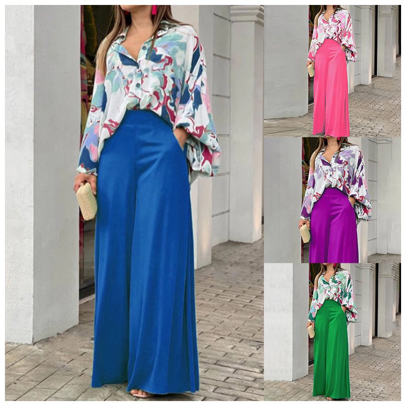 Fashionable and trendy shirt, women's top, 2024 new spring and autumn summer women's set