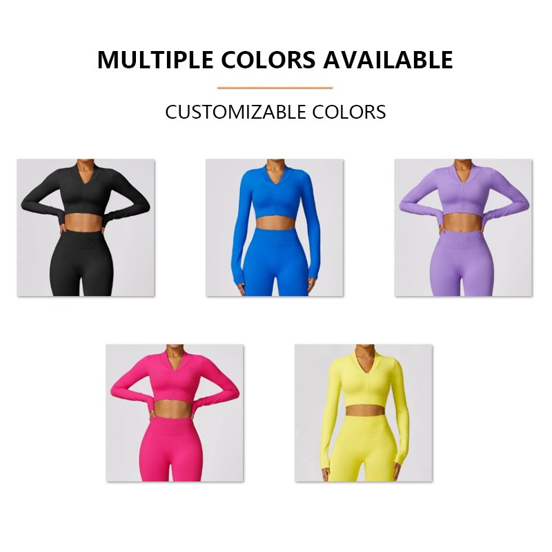 Custom Logo Winter Long Sleeve Workout Yoga Wear 3 Piece Set Seamless Women Gym Fitness Sportswear Flared Leggings 3Pcs Yoga Set