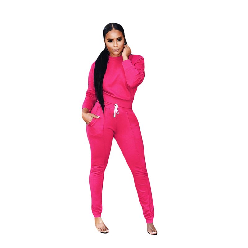 Custom Logo OEM 2024 New High Quality Two Piece Pants Set Women Blank Sweat Tracksuit Wholesale Crop Tops jogger Women's sets