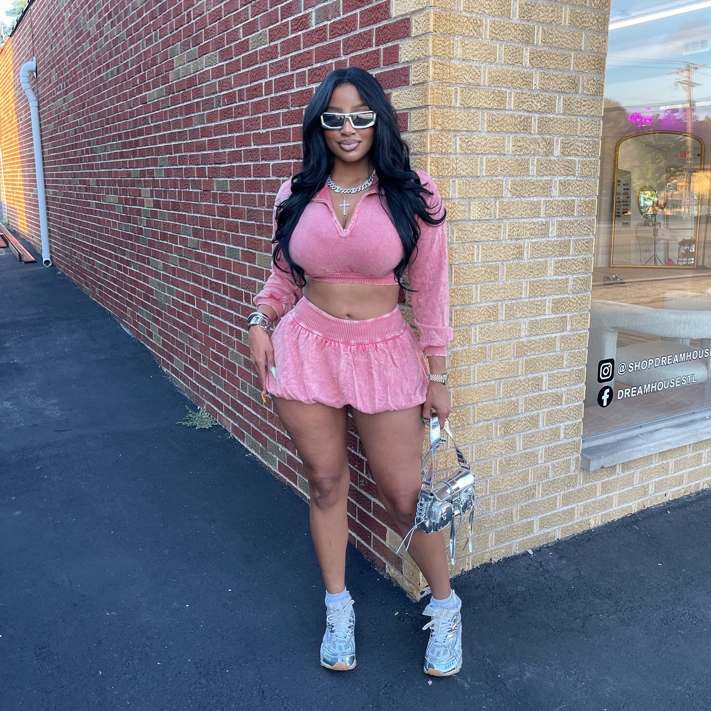 New 2 Piece Skirt Set Women's Fall Clothes Fashion Knitted V Neck Crop Top and Pleated Skirt Two Piece Set Outfits For Women