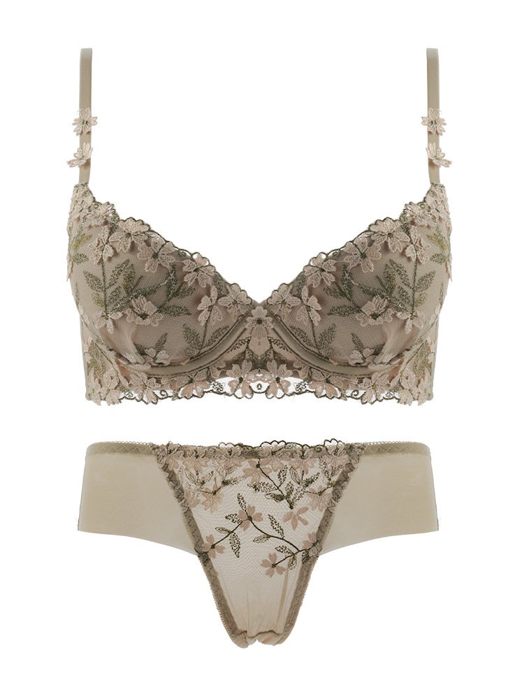 Lingerie Sets Luxury Embroidery Lace Soft Lady Underwear Comfortable Push-up Anti Sagging Women's Bra Sets