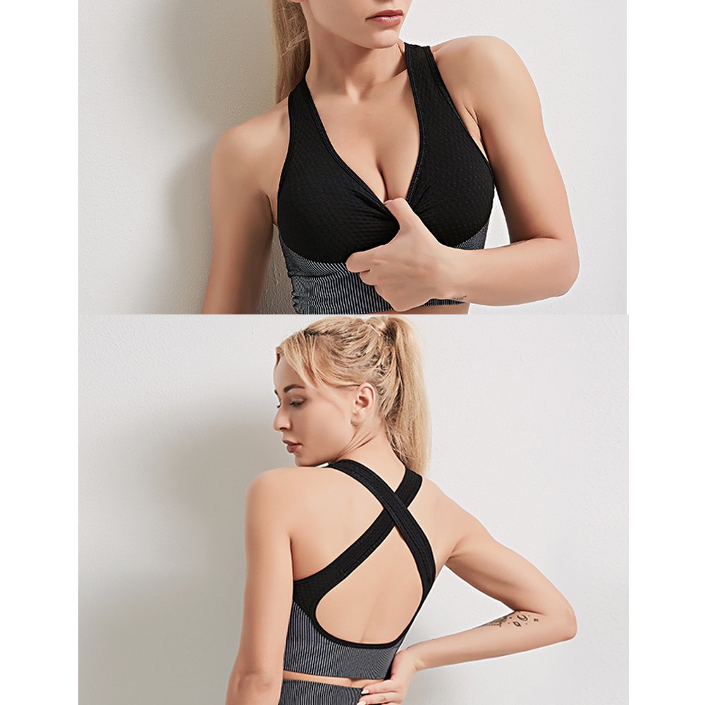 Suitable 3 Piece Long Sleeves Yoga Set Fitness Quick Dry Women's Gym Clothes Outdoor Workout Fitness Sets For Women