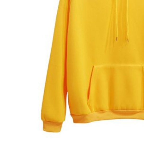 Most selling High Quality Blank Cotton Yellow Hooded Plus Size Pullover Sweatshirt Plain Oversized Custom Women's Hoodies
