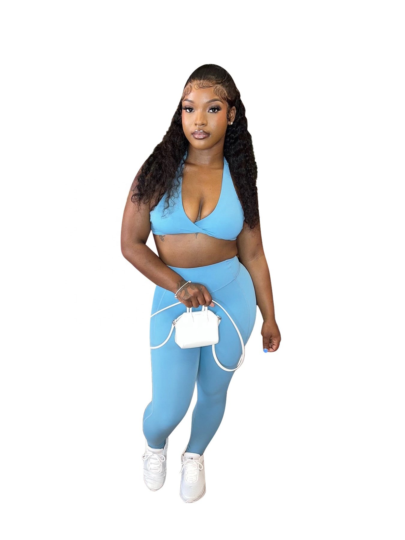 Custom 3 Pieces Sets Fitness 2024 Fall Women Clothes Gym Suit Jacket Sexy Back Bra High Waist Leggings Female Workout Sportswear