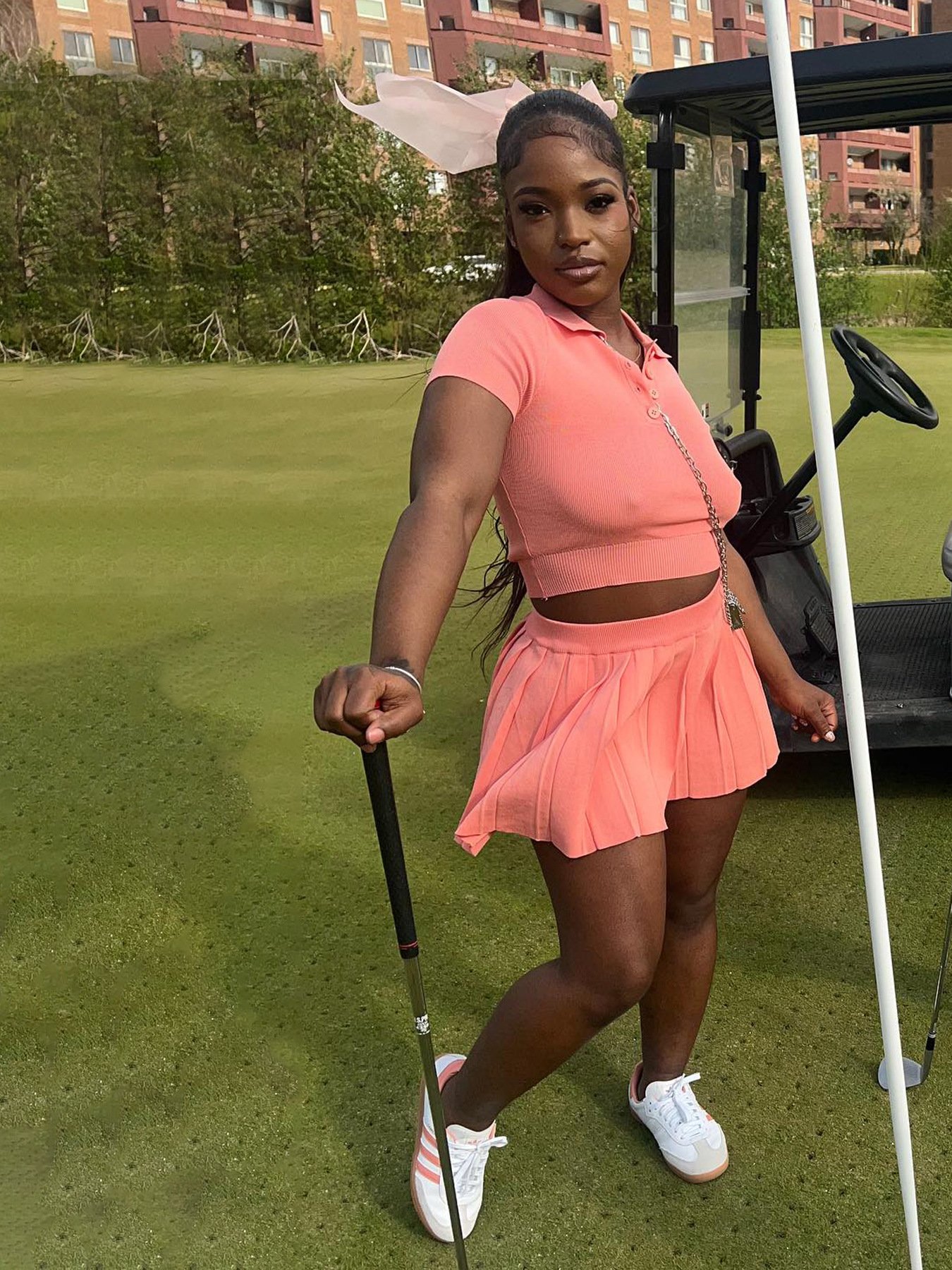 Summer Casual Sporty Set ladies 2 piece outfits Tennis Wear Women's Sets women pleated skirt solid skirt and blouse set