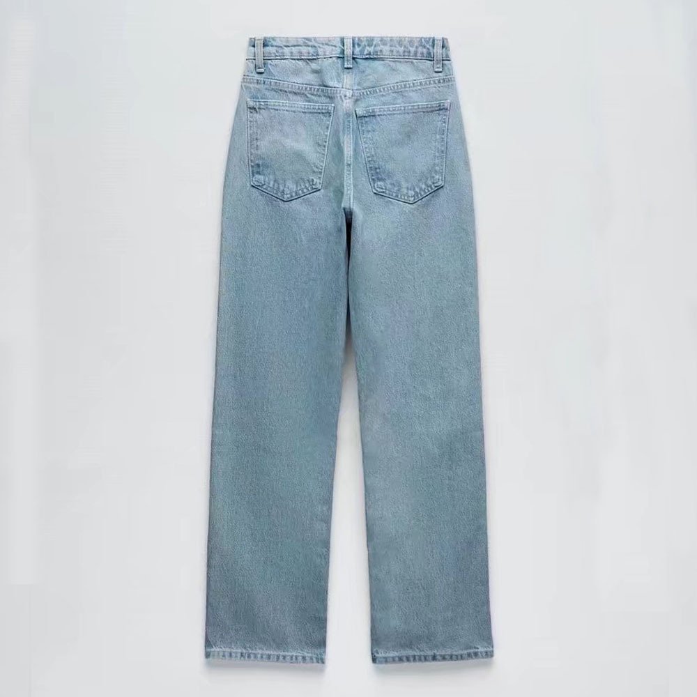 New Fashion Spring Fall Winter Lady Streetwear Blue Denim Jeans Crop Jacket Matching Sets Two Piece Pants Set Women'S Sets