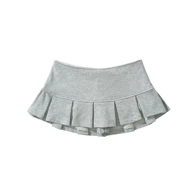 Bomblook C515ST Cute Print Patchwork Streetwear Sweater Women Ladies Sweater Women's Sweaters 2024 Pleated Short Skirt Skort Set