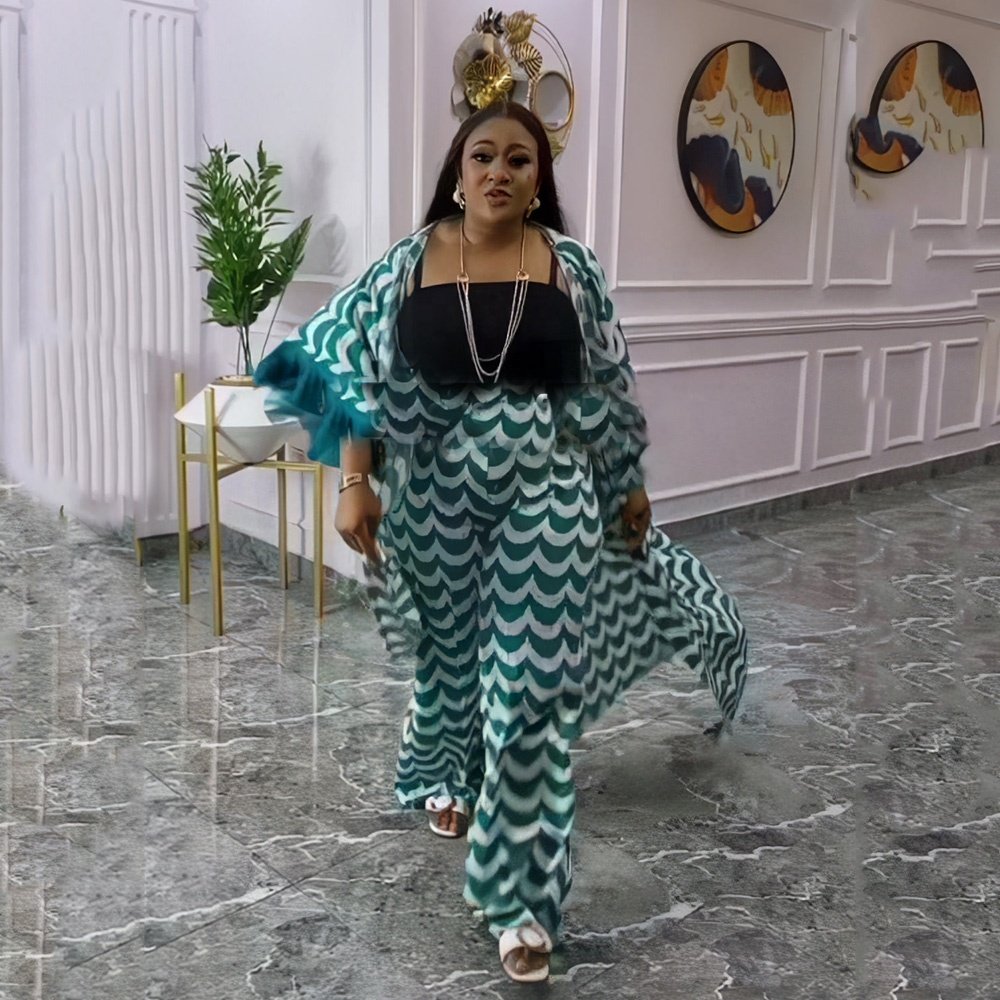 Best African Women's Suit Two Piece Set Summer 2023 Printing Ladies Dresses 2022 Elegant Women Clothing 3D Digital Printing