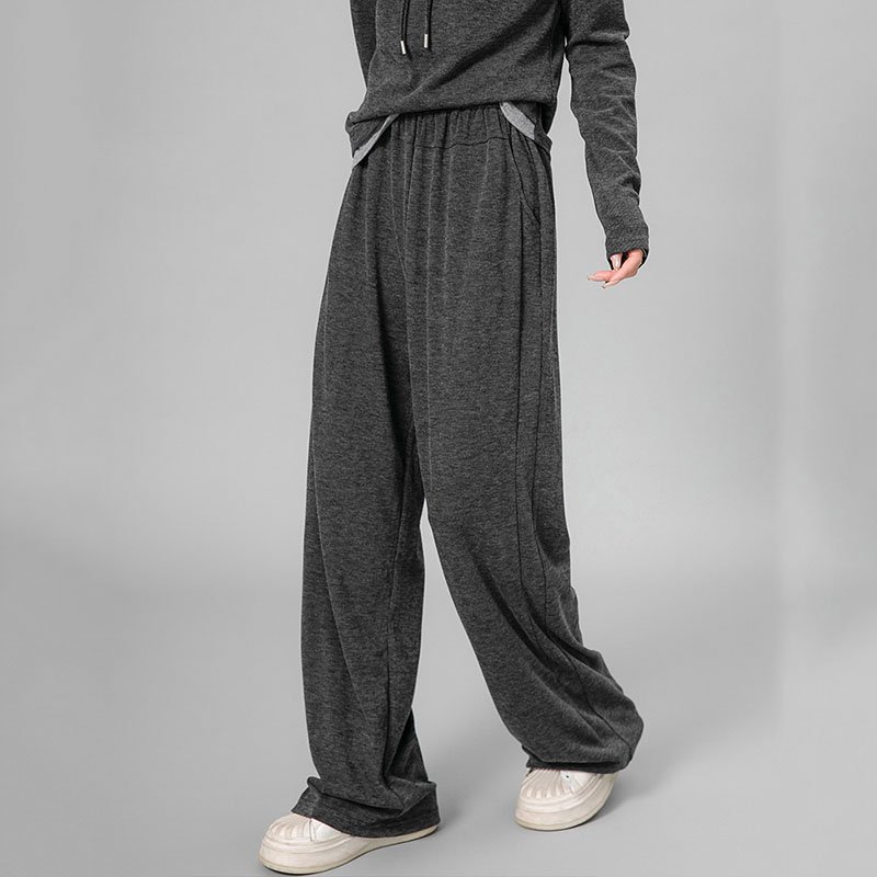Gray Pullover Trousers Pants 2 Piece Set Streetwear Sweatsuit Oversized Sweatshirts Hoodies Women's Sets Custom Tracksuit