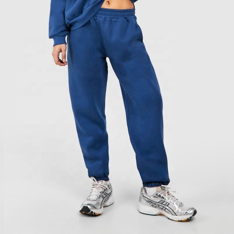 Hot Fashion Hoodie Jogger Sweatsuit Customize Workout Street Wear 2 Pieces Set Women Oversize Fleece Terry Tracksuit