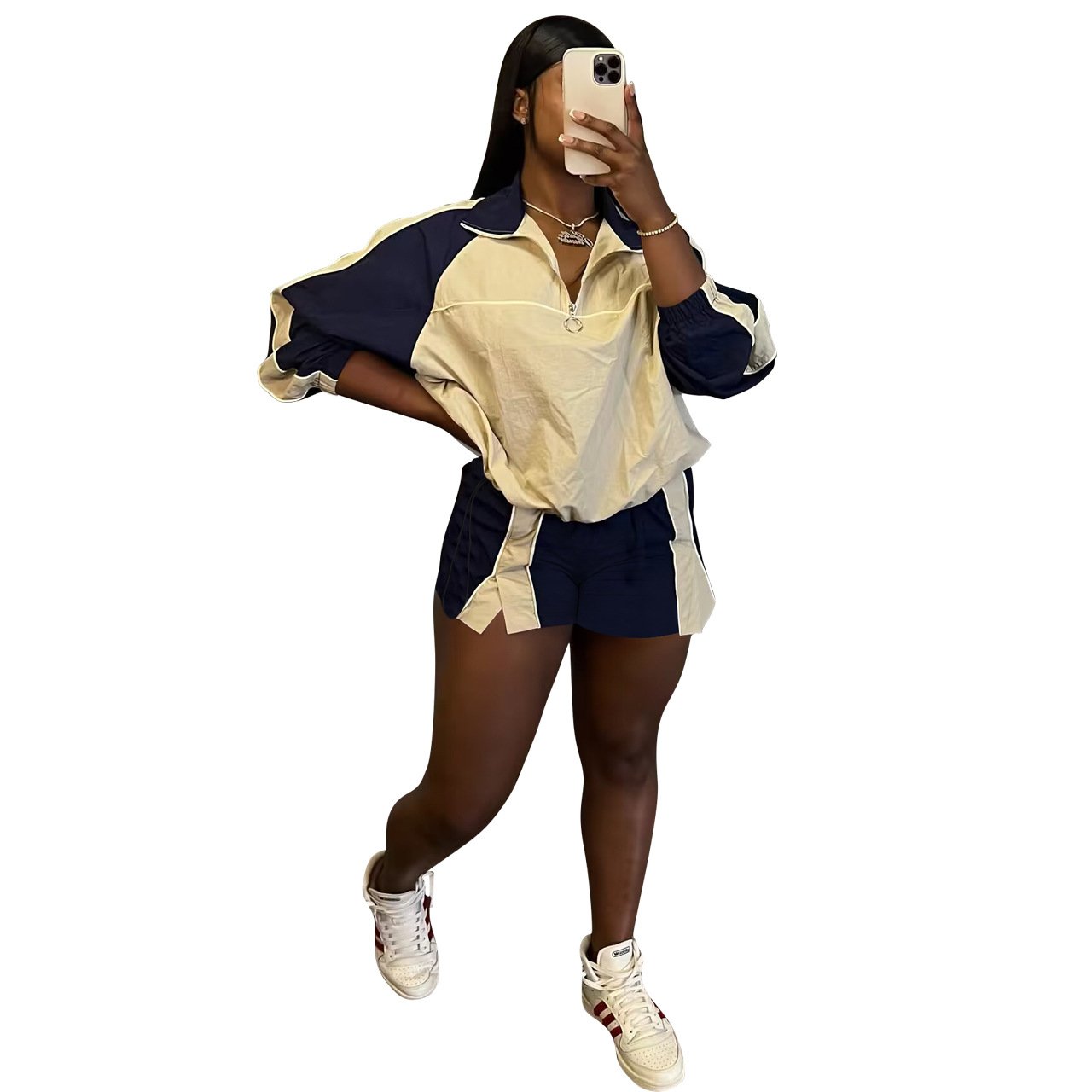 Pullover Women Two Piece Jogger and Shorts Set Summer New Arrivals Sportswear Women Yoga Shorts Tracksuit Set Gym Fitness Sets