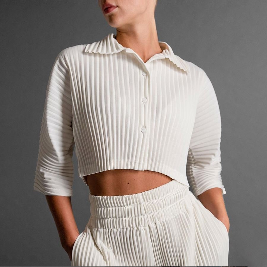 WQ4306 Fall Solid Color Two Piece Loose Pant Sets Ladies Elegant Office Street Wear Women's Set