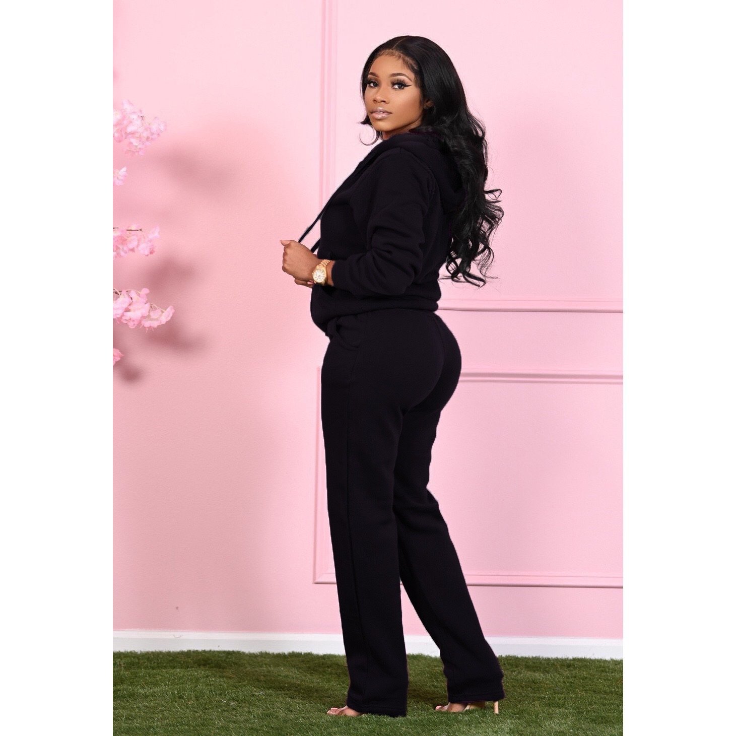 PASUXI Custom Zip Hoodie Women Tracksuits Workout Joggers Sets Women Two Piece Pants Set Women's Sweatsuits Set
