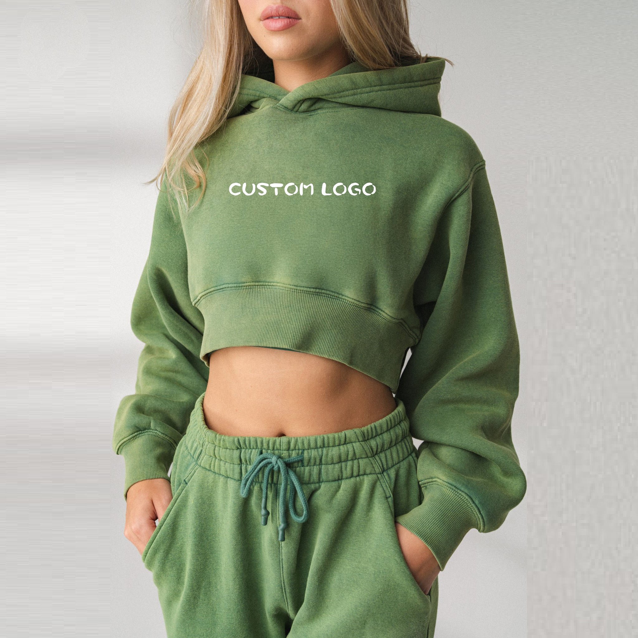 CL Women's Two Piece Set Sport Set Sport Suit Jogger Hoodies Sweat Crop Top Pants Women Matching Sets Clothing Outfit