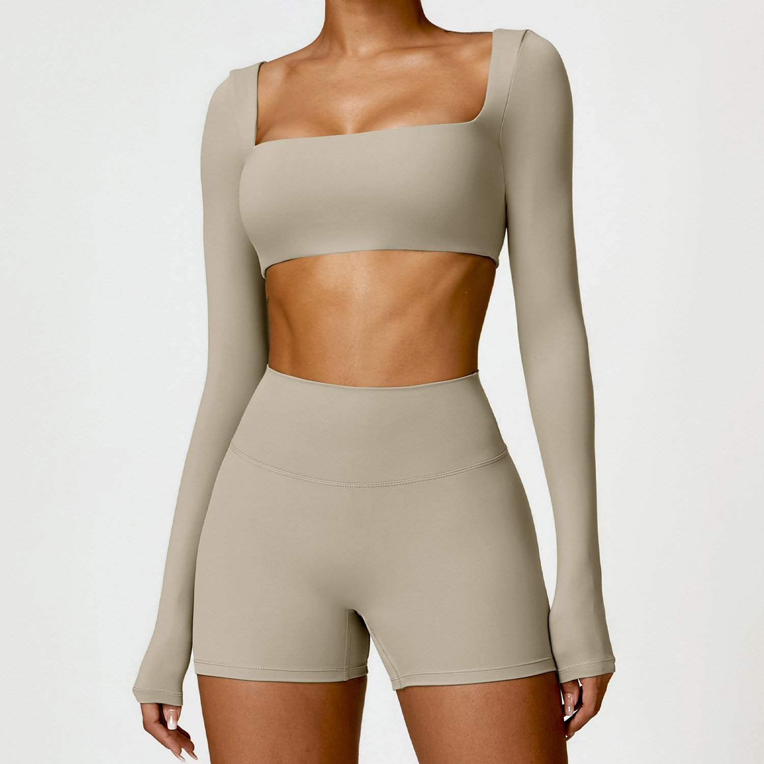 Wholesale High Quality Yoga Leggings Plus Size Women's Sets Casual Gym Fitness Sets Fashion Sport Pure Color Women's Sets
