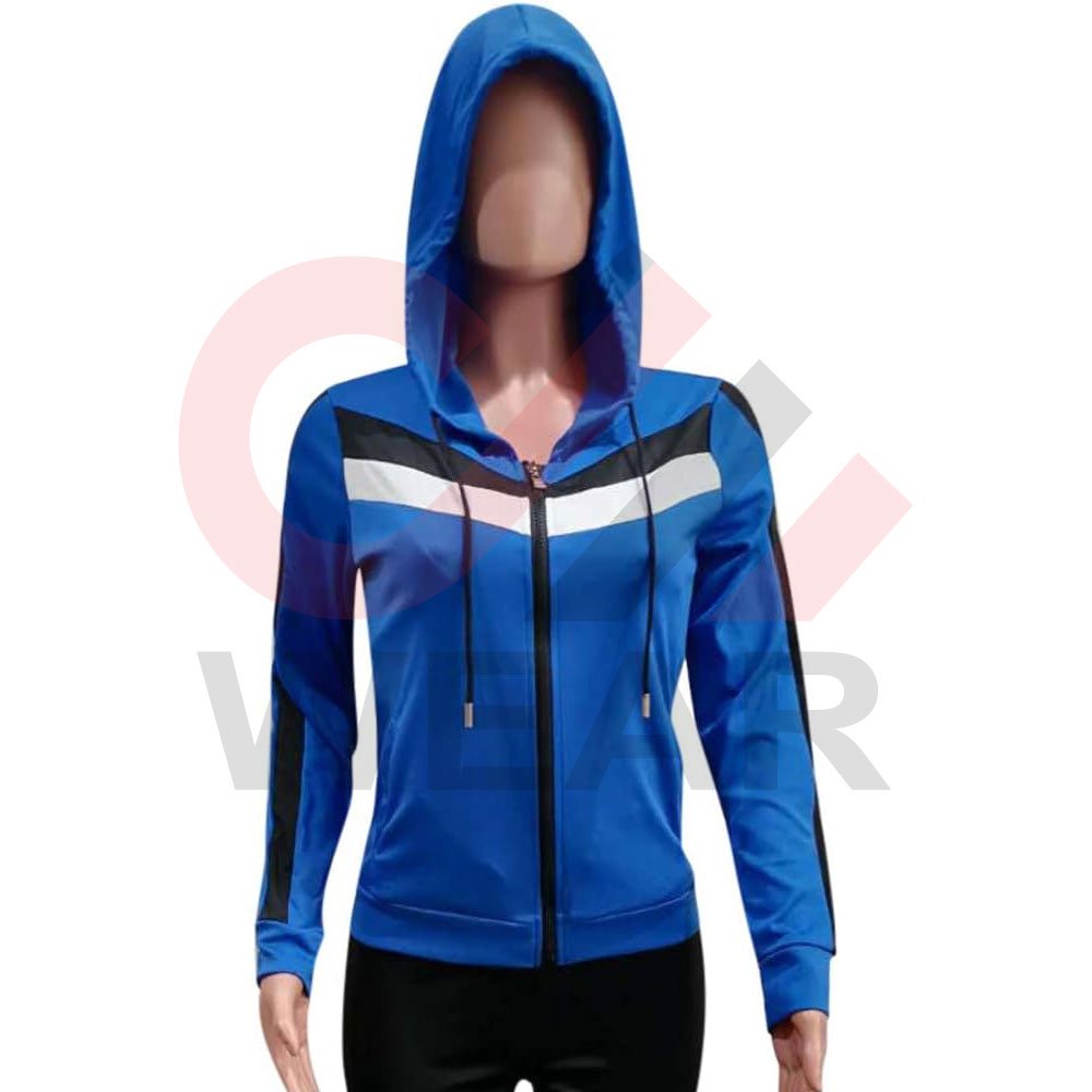 2024 New 3 Pieces Womens Tracksuit Sets Hoodie Ladies Long Sleeve Gym Set Outfits Sport Suits Striped Hoodie