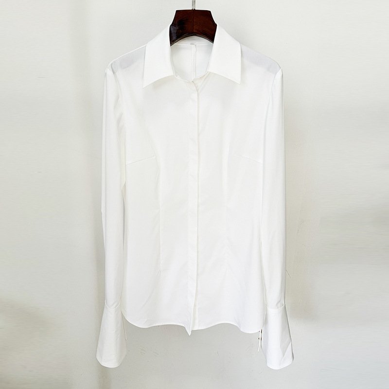 A9192 Hot Sale Boutique Fashion New Long-sleeved White Shirt and Mini Skirt Suit Summer Casual Women Suit