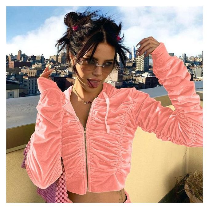 Custom Rhinestone LOGO Summer Outfit Crop Short Sleeve Full Zip Up Velvet Women Tracksuit Jogger Shorts Two 2 piece Women's Set