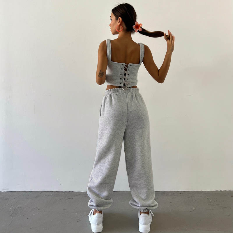 2023 Jogger Street wear 3 Piece Pants Set Women's Set