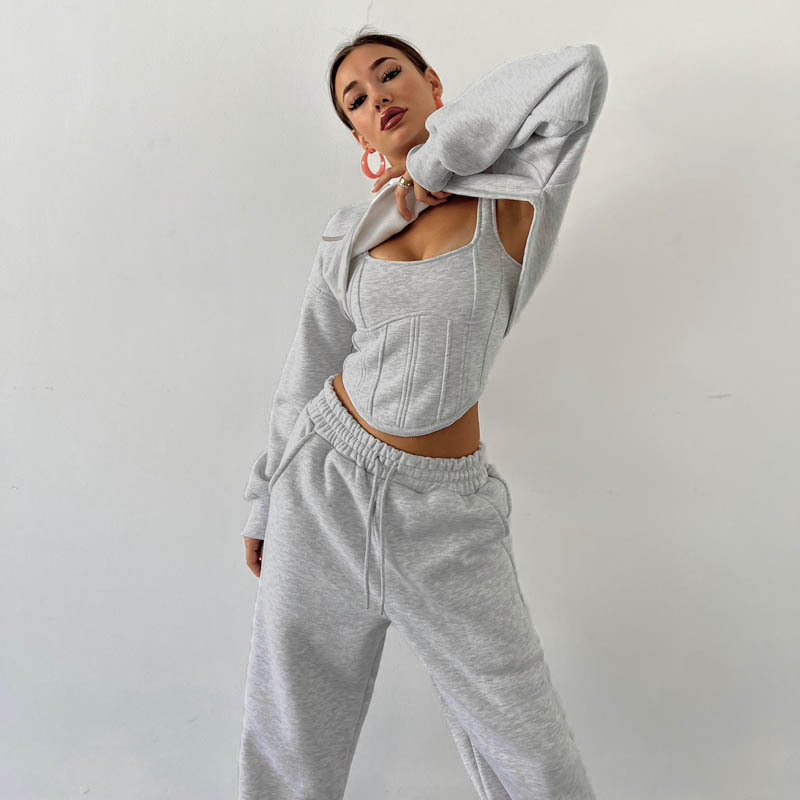 2023 Jogger Street wear 3 Piece Pants Set Women's Set