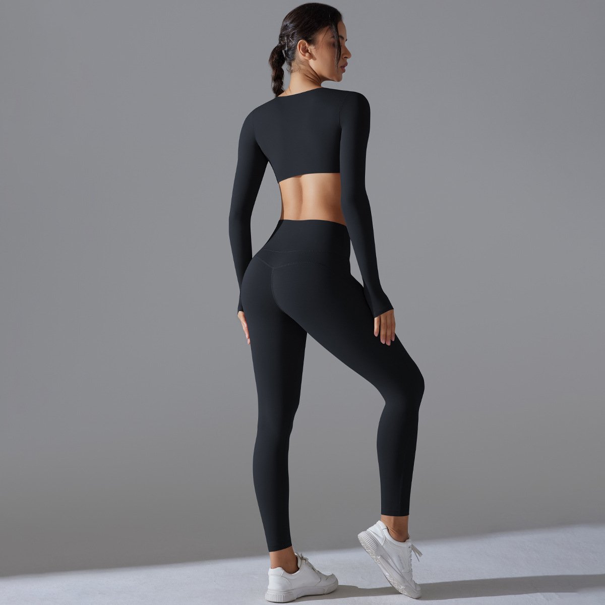 PASUXI Custom LOGO Women Gym Fitness Sets Activewear Outfits Workout Clothing Sports Bra Short Top Leggings Seamless Yoga Set