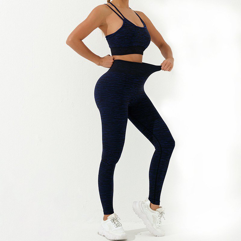 Wholesale Women's Tie Dye Yoga Set Fitness Gym Sports Bra Wear Women Yoga Suit