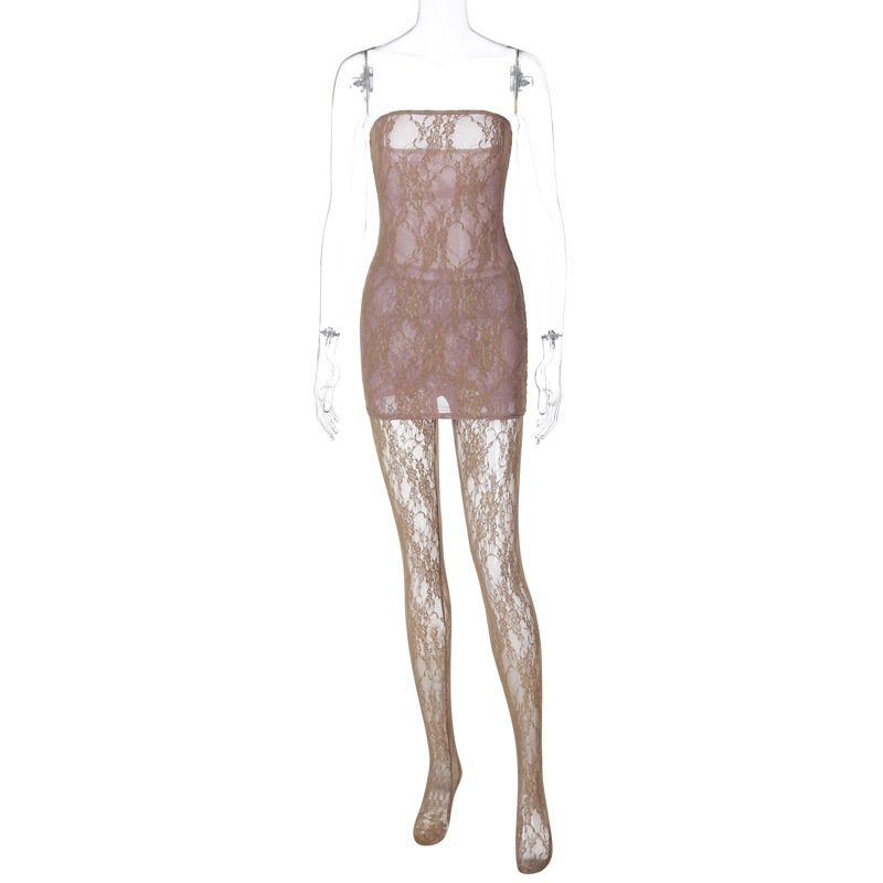 WMesh Sleeveless Lace Women'S Sets See Through Foot Legging Plus Size Evening Women'S Sets Casual Wholesale Clothing