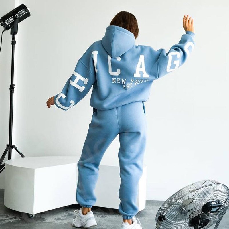 Custom Logo Hoodies And Sweat Pants Jogger Set Woman,women Tracksuit 2 Two Piece Set Sweatpants And Hoodie Set,women Hoodies