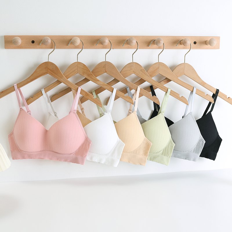 New wholesale women's seamless bra set breathable cotton tube underwear comfortable cotton crotch underwear bra set