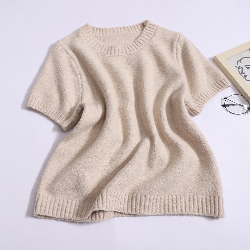Wholesale 2024 Autumn New Fashionable Loose Long Sleeved Round Neck Jacket High Waisted Short Skirt Women's Set