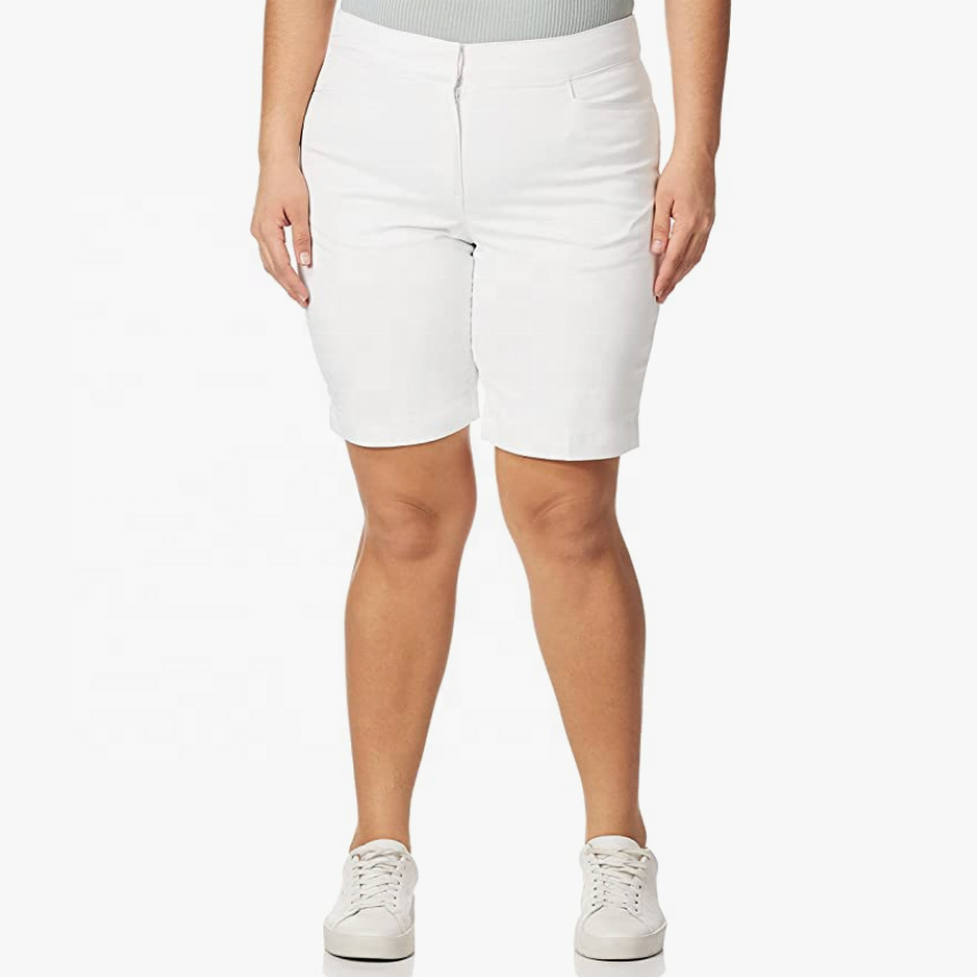 Hot Sale Women Plus Size Solid Breathable Shorts High Waist shorts with Pockets Casual Custom Breathable Plus Size Women shortso