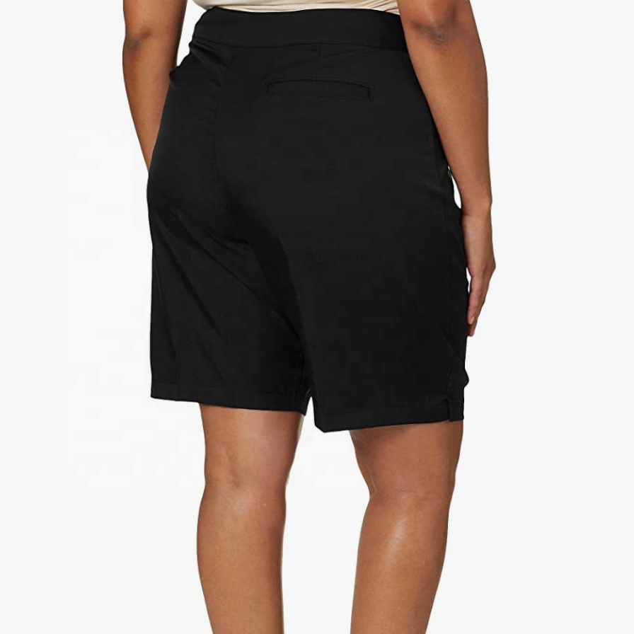 Hot Sale Women Plus Size Solid Breathable Shorts High Waist shorts with Pockets Casual Custom Breathable Plus Size Women shortso
