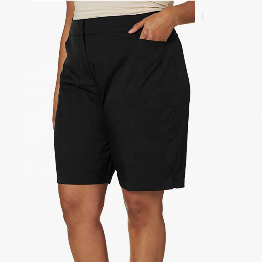 Hot Sale Women Plus Size Solid Breathable Shorts High Waist shorts with Pockets Casual Custom Breathable Plus Size Women shortso