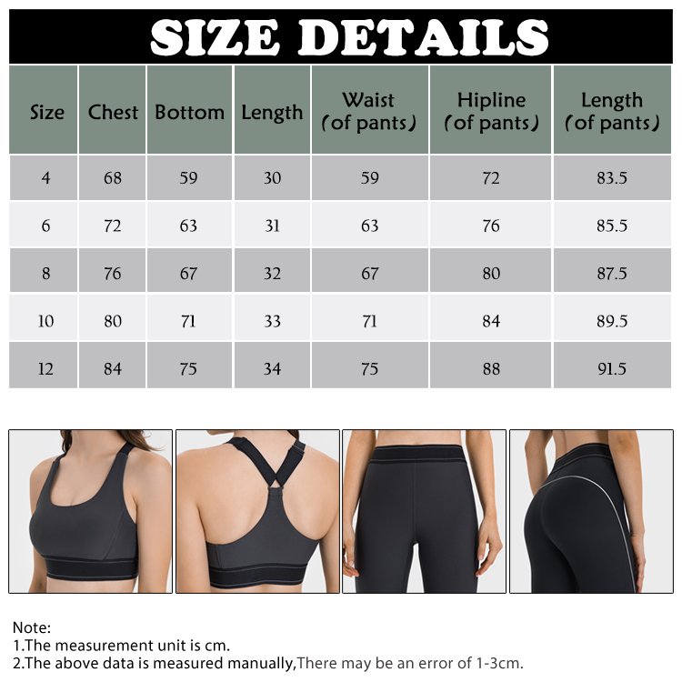 Custom Logo Ladies Workout Outfits Shockproof Sports Bra Crop Top With High Waist Yoga Leggings Women's Contrast Color Yoga Set