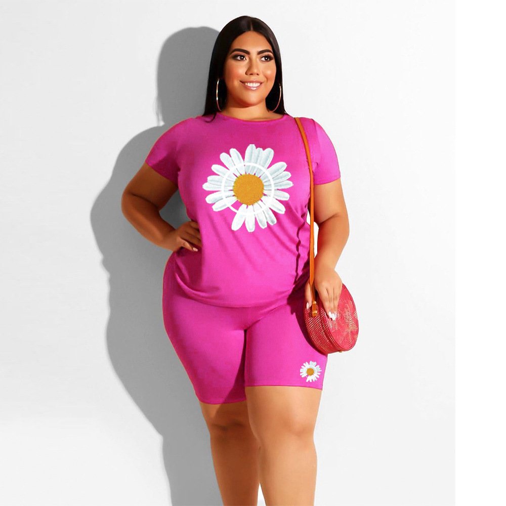 Wholesale biker shorts sets Custom Logo Tracksuits 2 piece set casual two piece pants set women