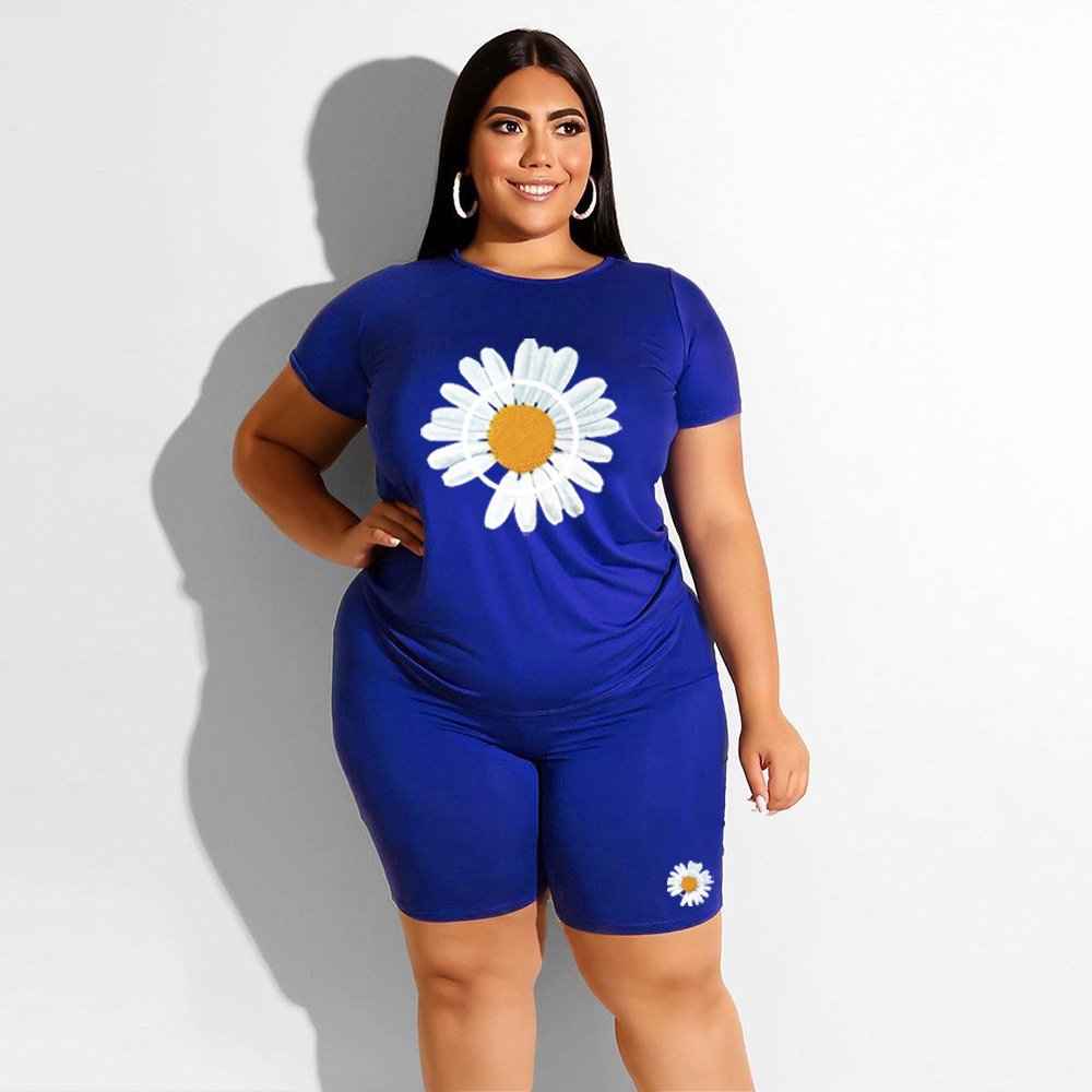 Wholesale biker shorts sets Custom Logo Tracksuits 2 piece set casual two piece pants set women
